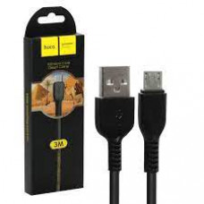 USB Кабель MicroUSB HOCO X20 (L=3М) (черный)
