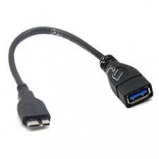 USB OTG адаптер на разъем USB Galaxy S5 G900 / Note 3 N900 microUSB 3.0 ПВХ провод (белый)