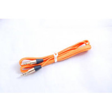 AUX Кабель 3.5mm в силиконовой оплетке папа-папа 1 метр (оранжевый)