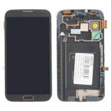 Дисплей Samsung Galaxy Note 2 N7100 + в сборе с сенсором + кнопка HOME (серый) С РАЗБОРА