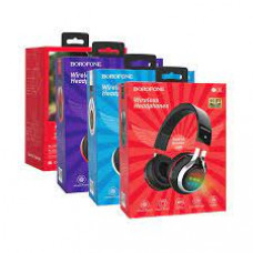 Наушники полноразмерные беспроводные Bluetooth BOROFONE BO8 Love Song BT5.0 накладные LED (белый)