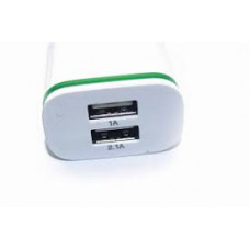 Блок (сетевое зарядное устройство) 5V 2.1A на 2USB выхода со световым индикатором