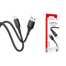 USB Кабель Lightning BOROFONE BX54 2,4A 1 метр (черный)