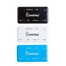 Картридер + XАБ (HUB) Smartbuy Combo (SBRH-750-B) (голубой)